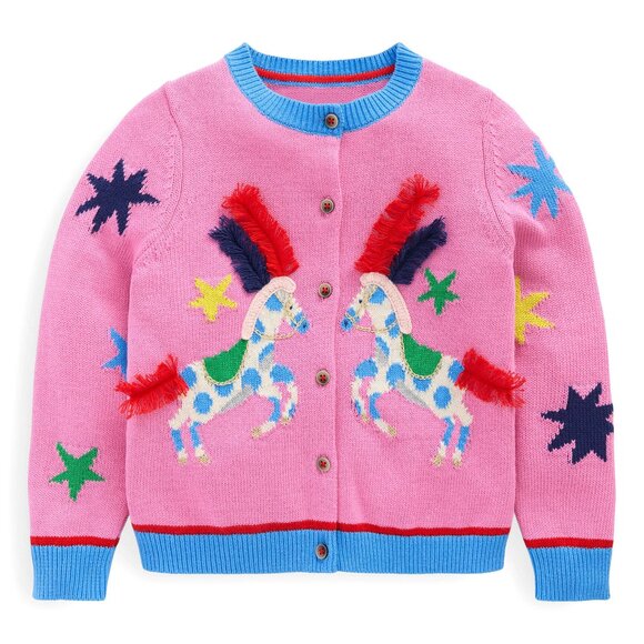 NWOT Mini Boden Appliqué Cotton Cardigan - Picture 1 of 5